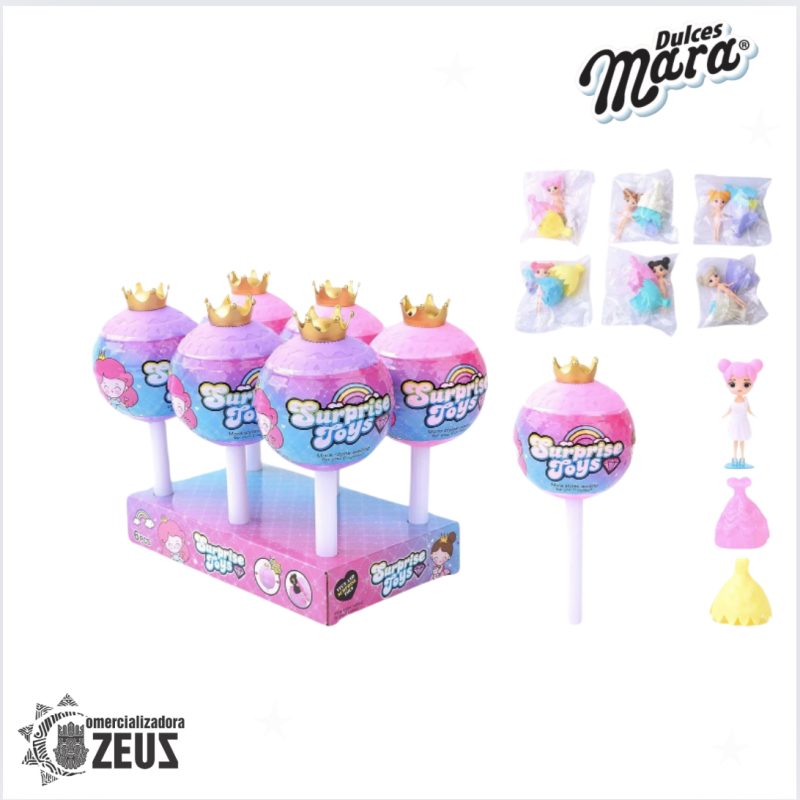 ZEUS LOLLIPOP SURPRISE TOYS X 6